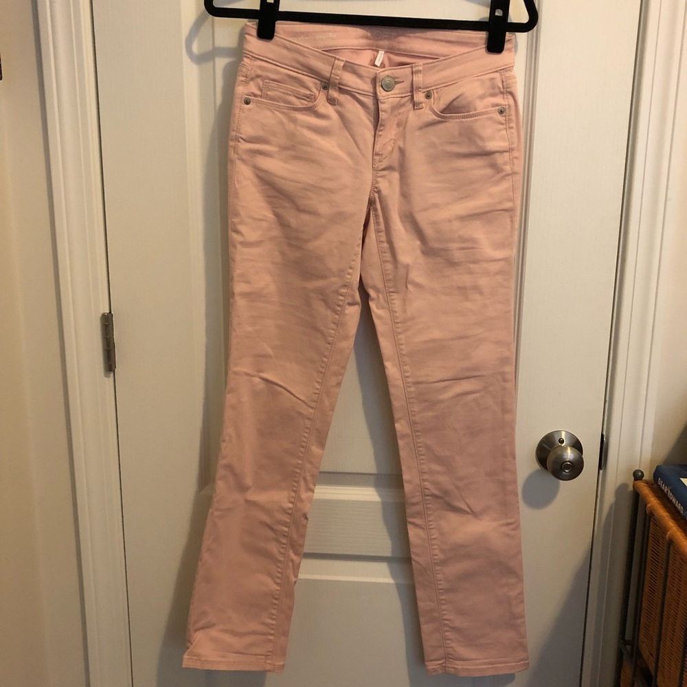 LOFT Straight legged pink pants